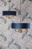 Żyrandol Mosiężny Z Abażurem LAURA ASHLEY SORRENTO LA3756237-Q DAR LIGHTING